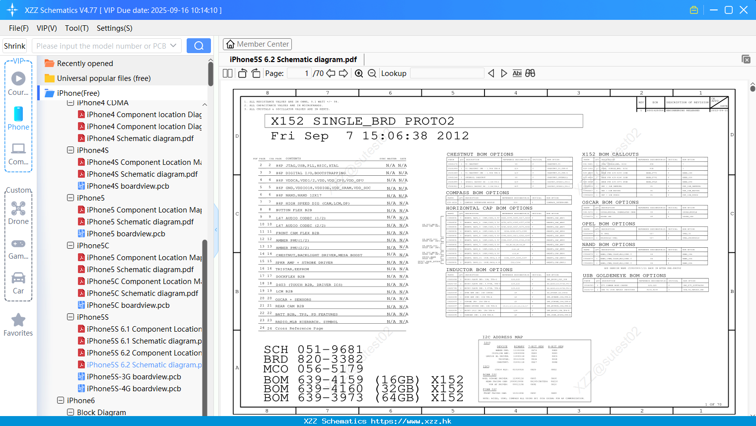 IPhone5S 6.2 Schematic Diagram